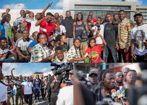 Fans welcome Stonebwoy back to Ghana